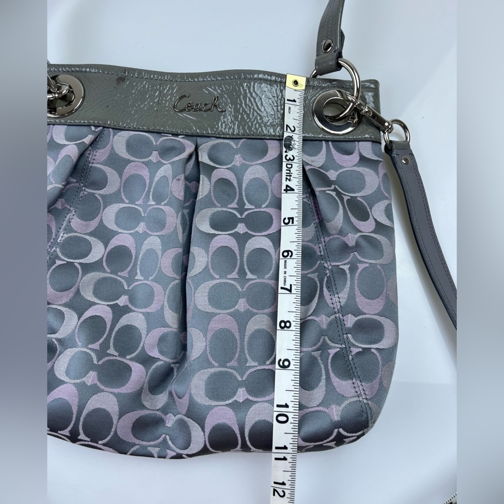 Coach Ashley Grey Monogram Crossbody with Sling N239-15 - Picture 10 of 10